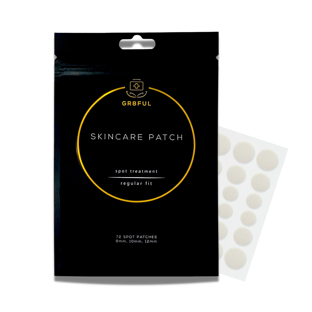Main product view of Acne Healing Hydrocolloid Pimple Patches - 72 Blemish Absorbing Dots for Face  S