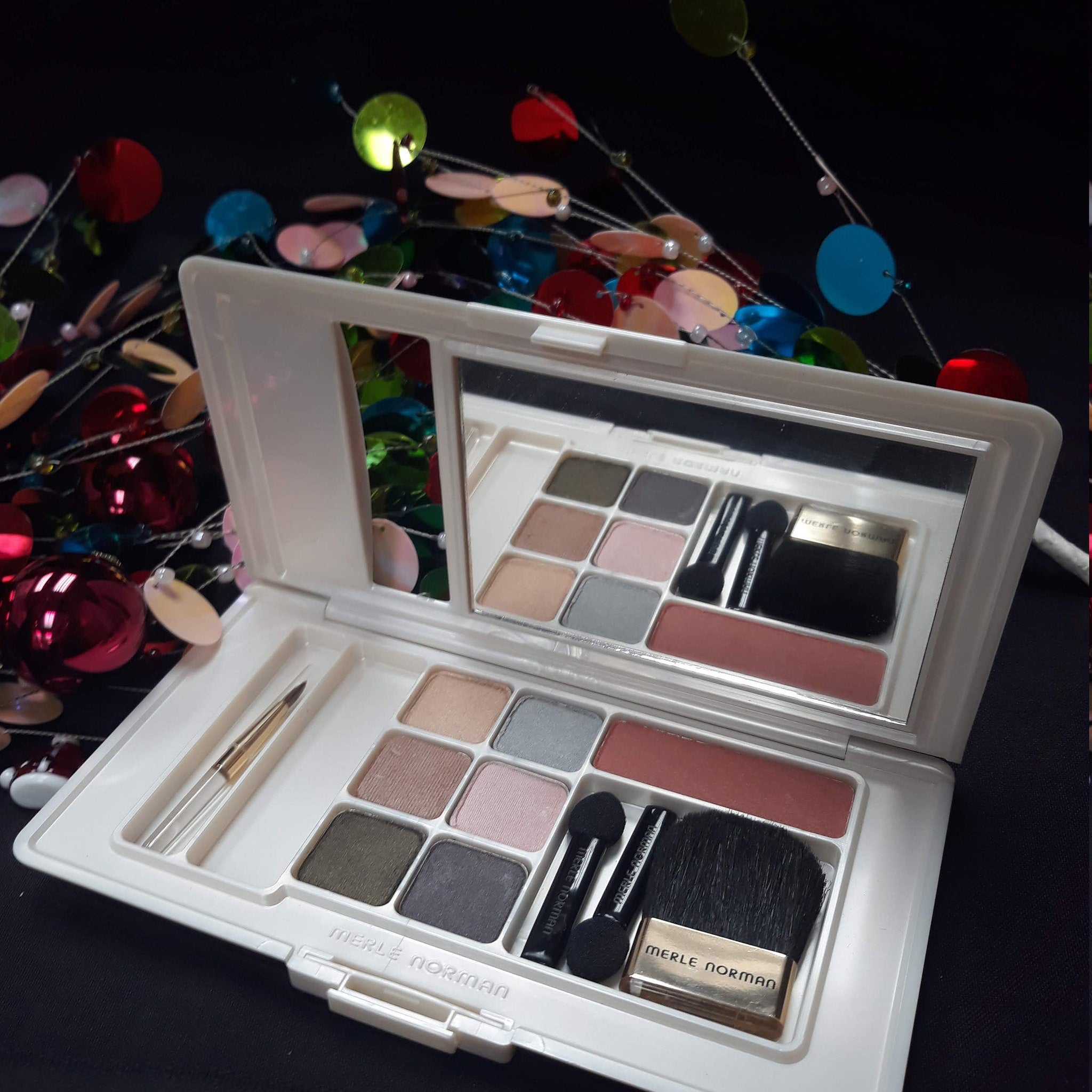 Main product view of Merle Norman Luxiva 6-Shade Eyeshadow  Blush Compact - Gleam Team  Glow Getters