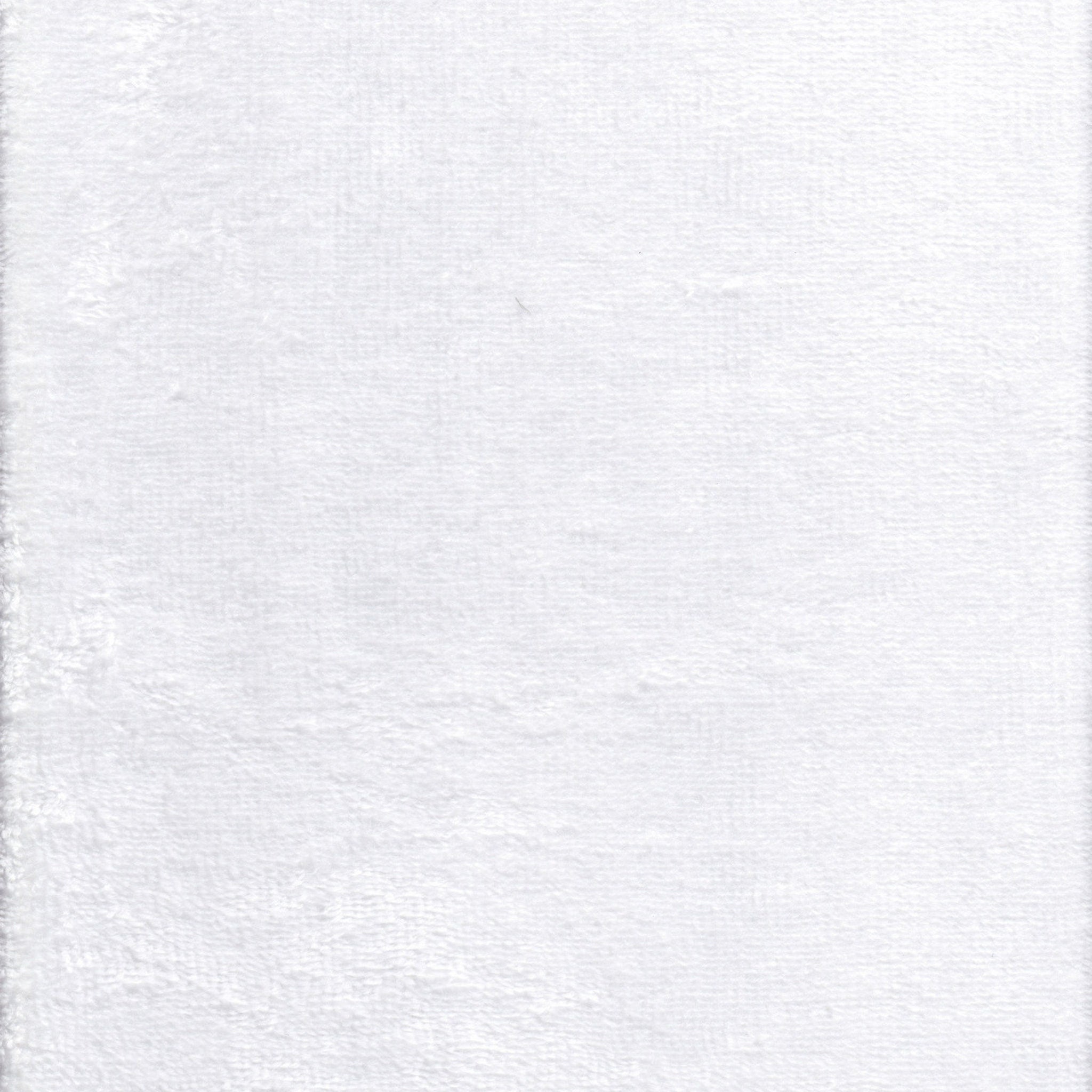 White textured fabric with a soft, plush appearance