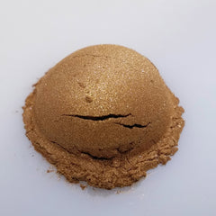 Close-up of Copper Penny eye shadow pan with rich metallic bronze shimmer in compact case.