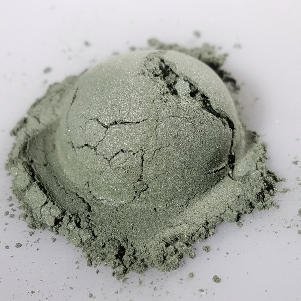 Close-up of Camouflage Eye Shadow palette showing matte neutral shades in a sleek black compact