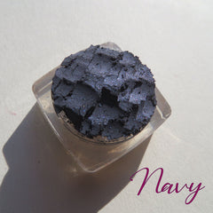 Main product view of Navy Blue Shimmer Loose Powder Eyeshadow  Eyeliner - Vegan Cruelty-Free Mineral