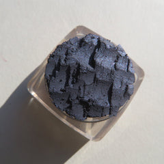 Alternative angle of Navy Blue Shimmer Loose Powder Eyeshadow  Eyeliner - Vegan Cruelty-Free Mineral