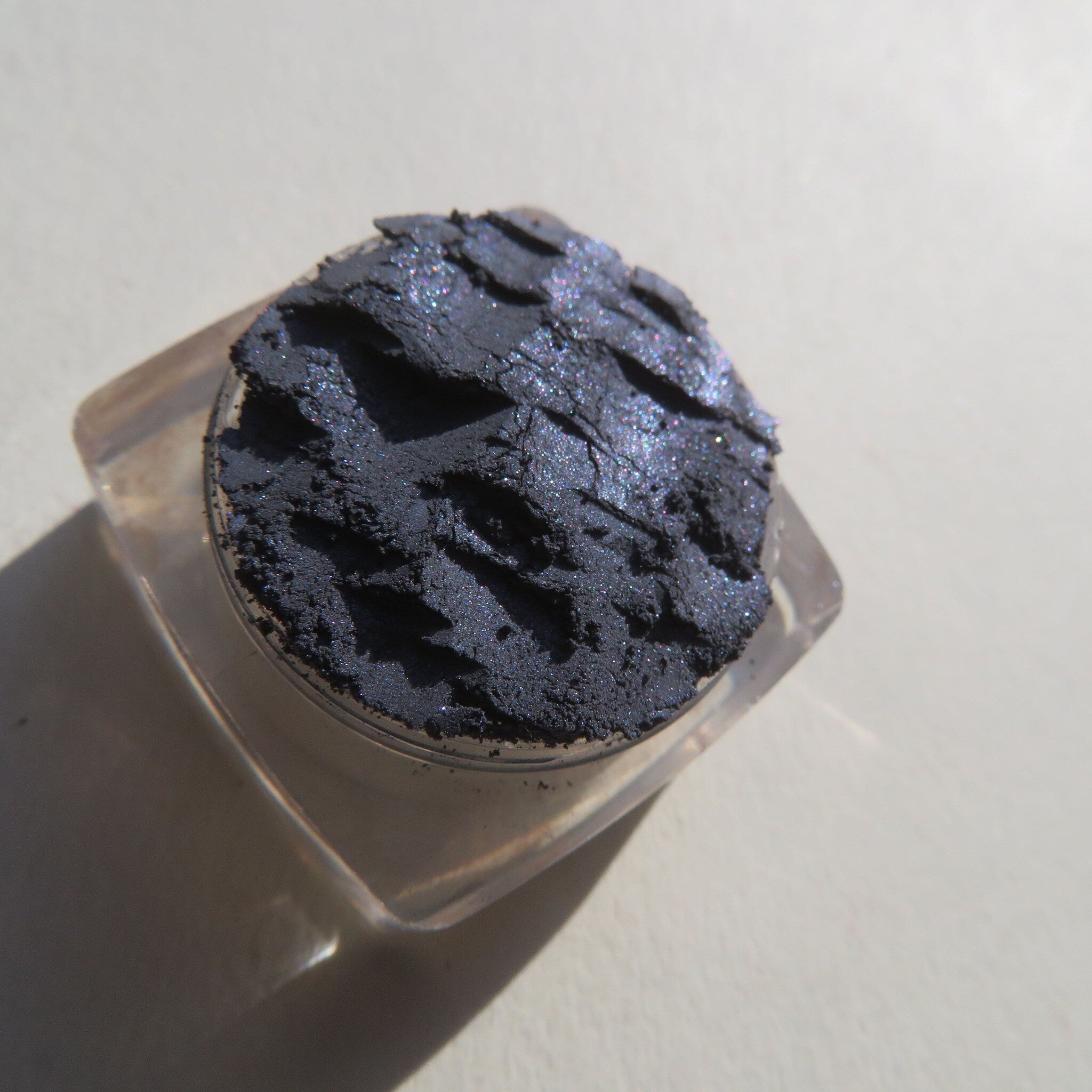 Additional view of Navy Blue Shimmer Loose Powder Eyeshadow  Eyeliner - Vegan Cruelty-Free Mineral