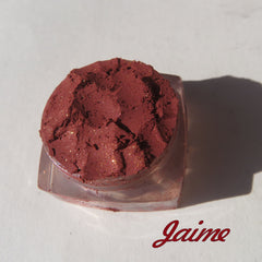 Main product view of Brick Red Orange Shimmer Mineral Eyeshadow - Vegan Cruelty-Free  Eco-Friendly Lo