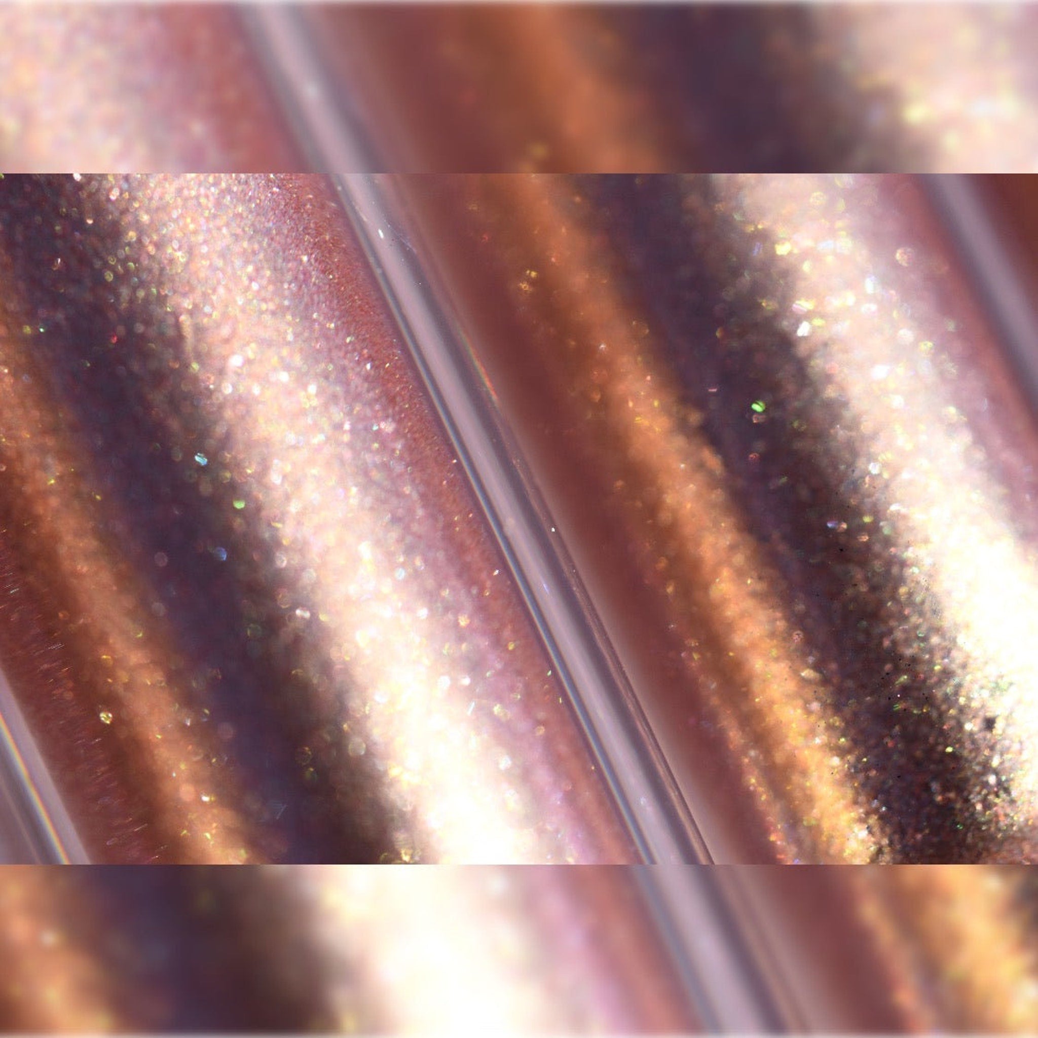 Gold and diamond-patterned compact case with Molten Shadow branding, showcasing luxury eye shadow packaging