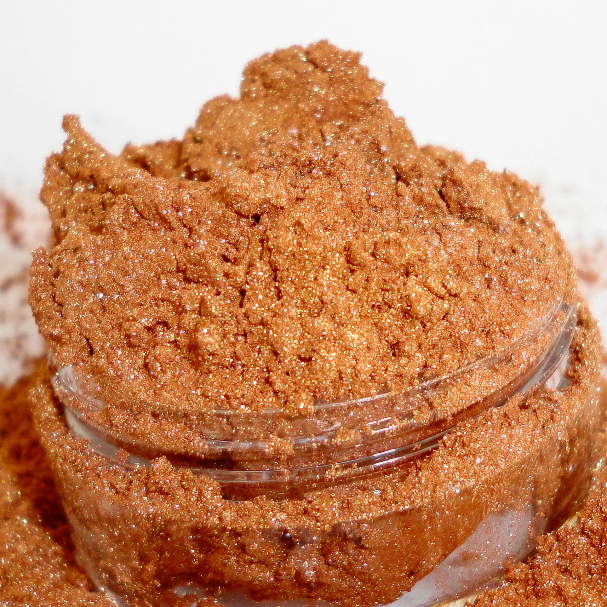 Alternative angle of HALO Vegan Eyeshadow - Pink Peachy Shimmer Natural Mineral Highlighter