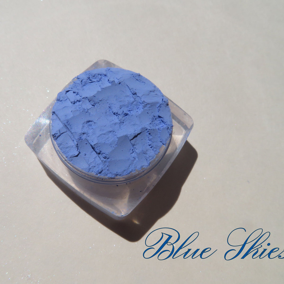 Main product view of Matte Bright Sky Blue Mineral Eyeshadow - Vegan Cruelty-Free Loose Pigment