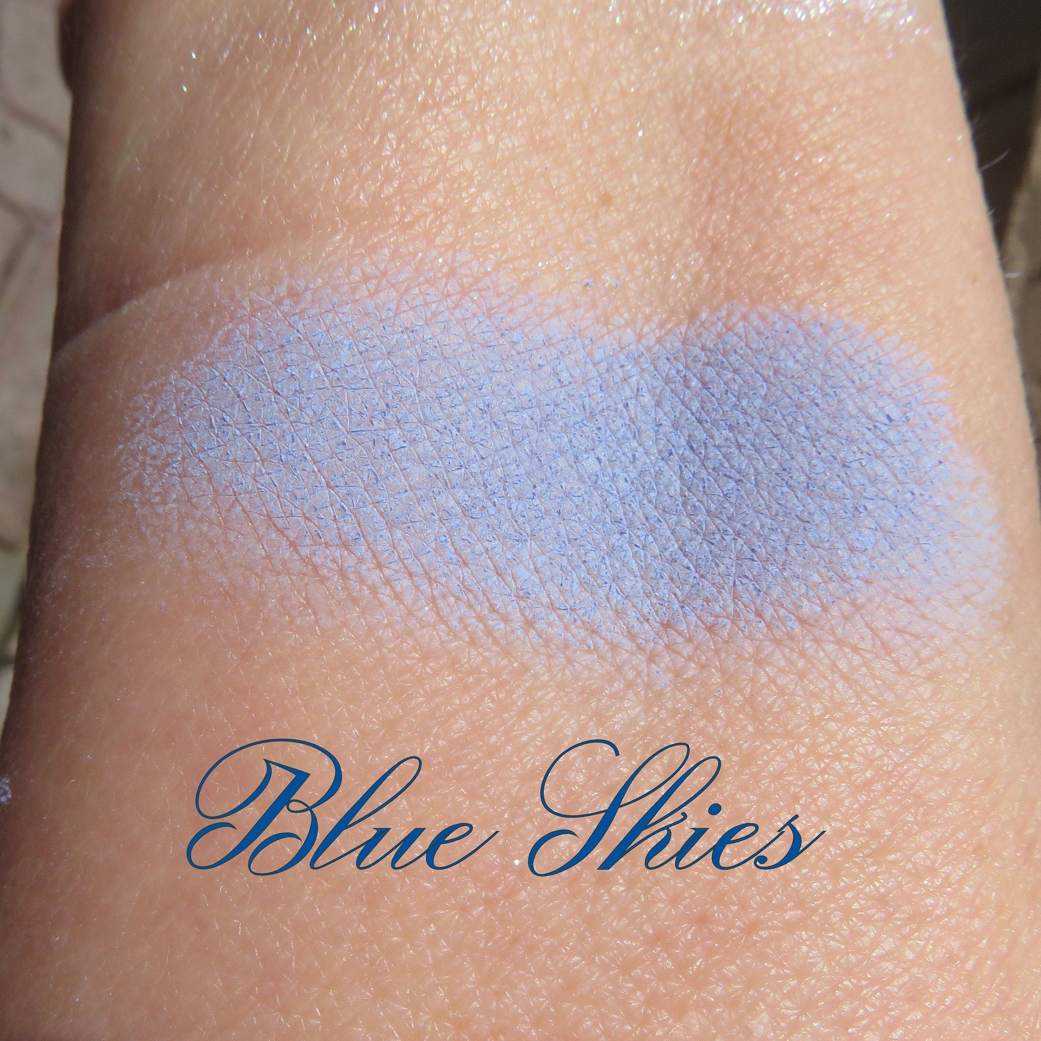 Additional view of Matte Bright Sky Blue Mineral Eyeshadow - Vegan Cruelty-Free Loose Pigment