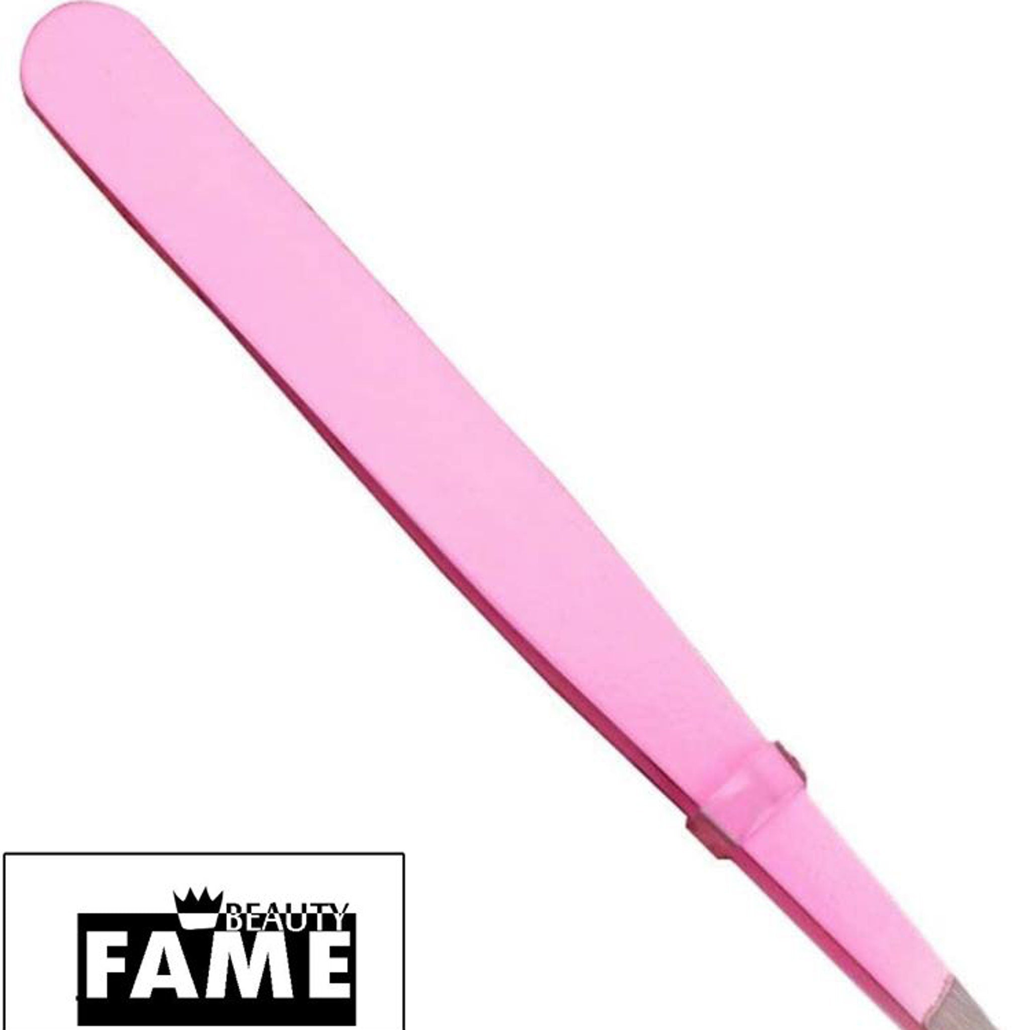 Tweezers pink metal Fame&Beauty brand