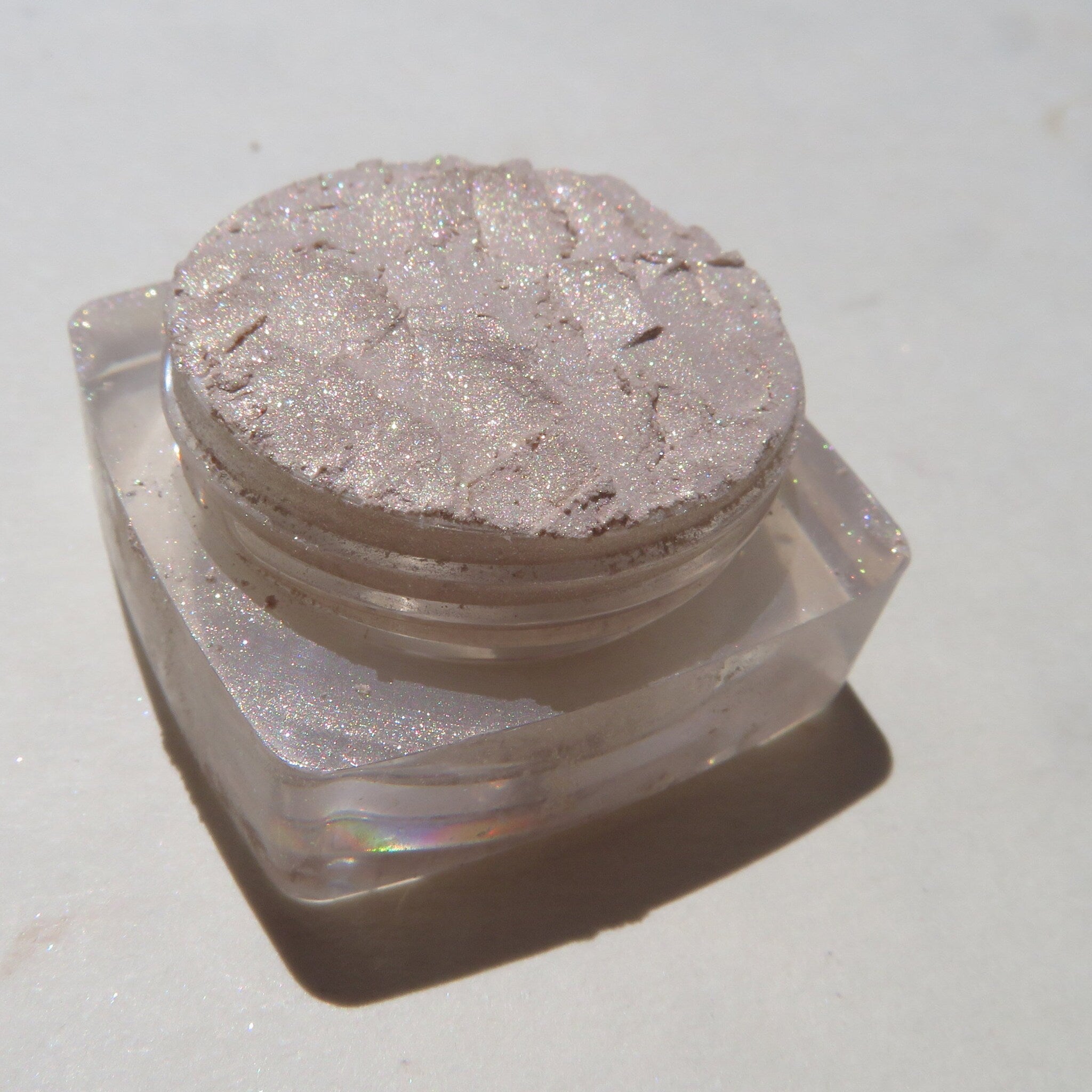 Packaging view of Moonlight Golden Pale Yellow Shimmer Mineral Eyeshadow - Vegan  Cruelty-Free Loo