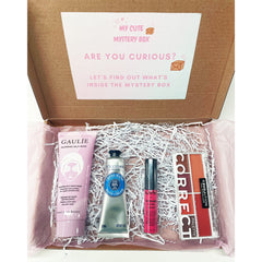 Alternative angle of Valentines Birthday Summer Mystery Gift Box for Her - Makeup  Beauty Hamper
