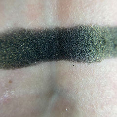 Black Flame Candle Eyeshadow Palette featuring matte and shimmer shades in black, burgundy, and gold tones