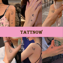 Main product view of 77-Piece Mini Semi-Permanent Tattoo Set  12cm Designs 2-Week Wear Skin-Friendly