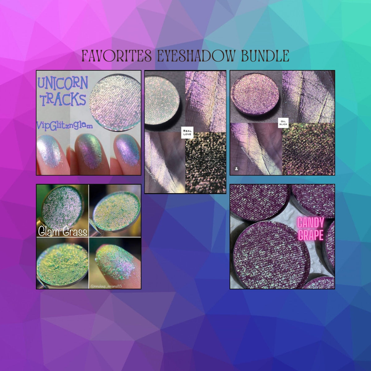 Favorite Eyeshadow Set featuring six matte and shimmer shades in neutral tones, displayed in sleek black compact