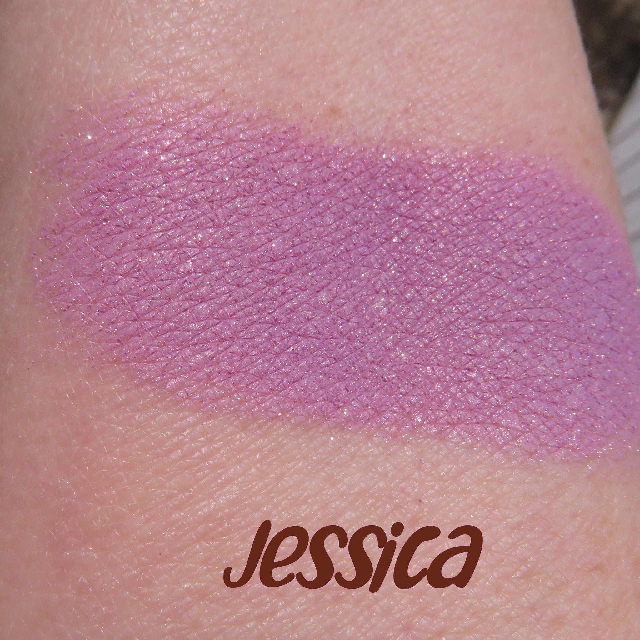 Additional view of Jessica Pure Mineral Eyeshadow - Purple Shimmer Loose Pigment Vegan  Cruelty-Fre