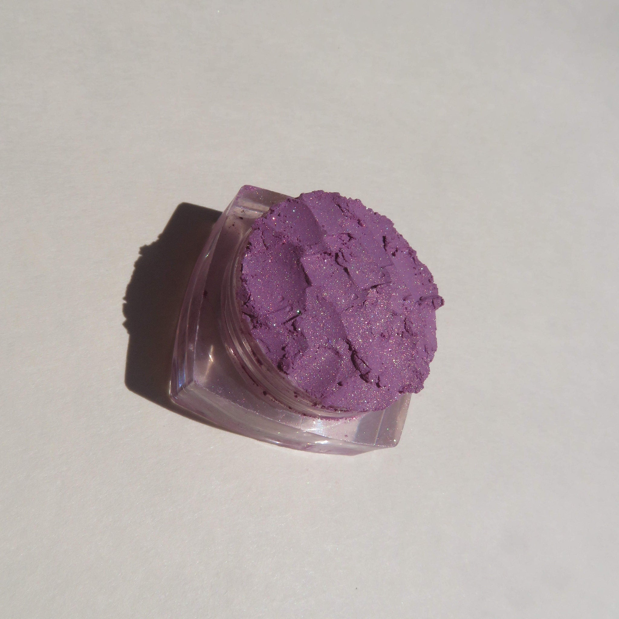Packaging view of Jessica Pure Mineral Eyeshadow - Purple Shimmer Loose Pigment Vegan  Cruelty-Fre