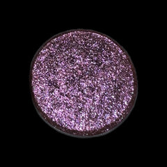 Side view of Fox Grape eyeshadow palette showing deep purple matte shade with smooth, talc-free texture in compact case