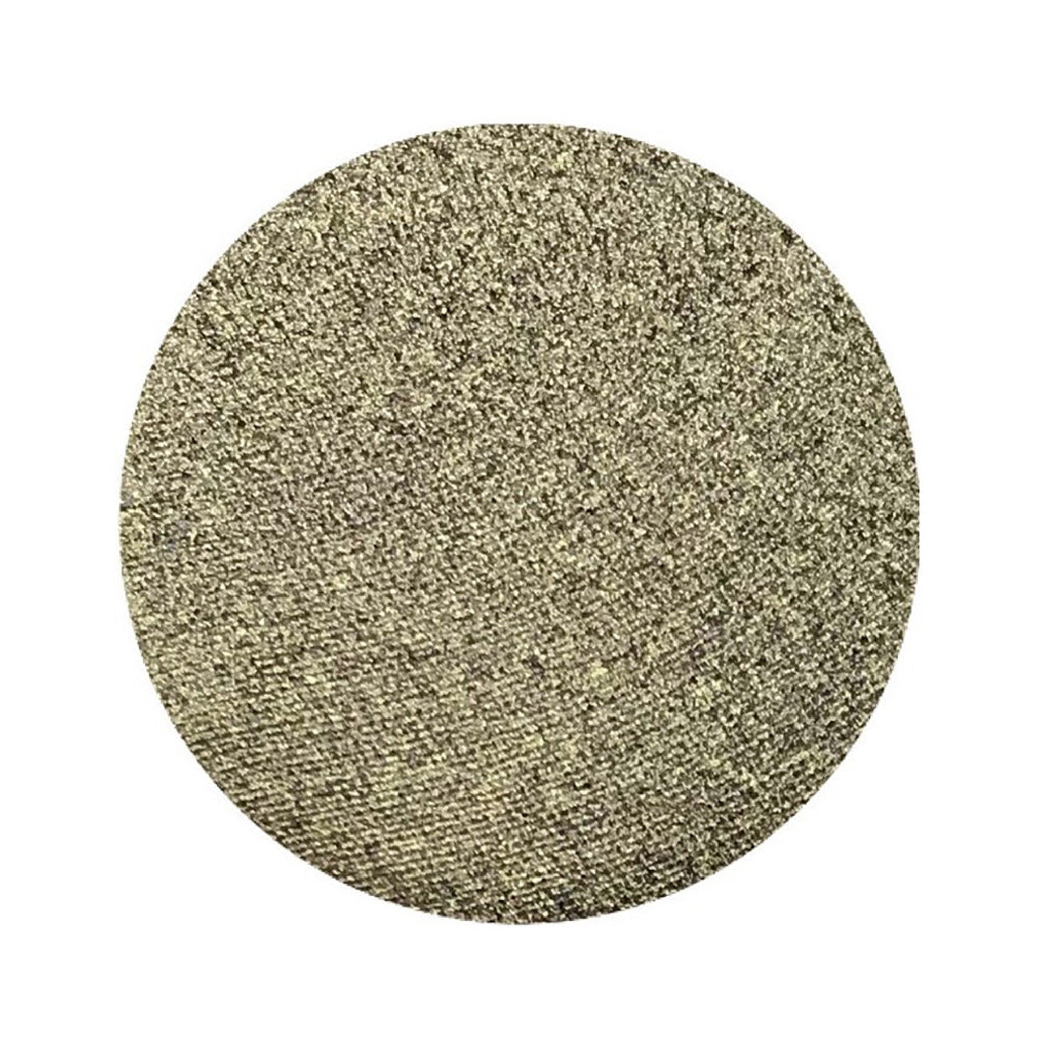 Herky Bird Army Green Shimmer Pressed Pigment in 26mm pan with metallic finish, vegan and cruelty-free.