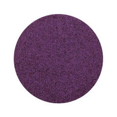 Eye shadow pan with purple color and textured surface in a circle shape