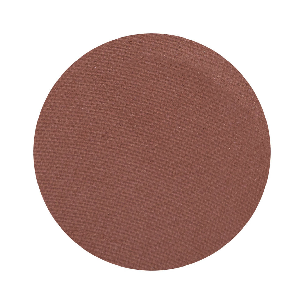 Single matte eyeshadow pan in a neutral shade with smooth pressed powder finish, shown on a white background.