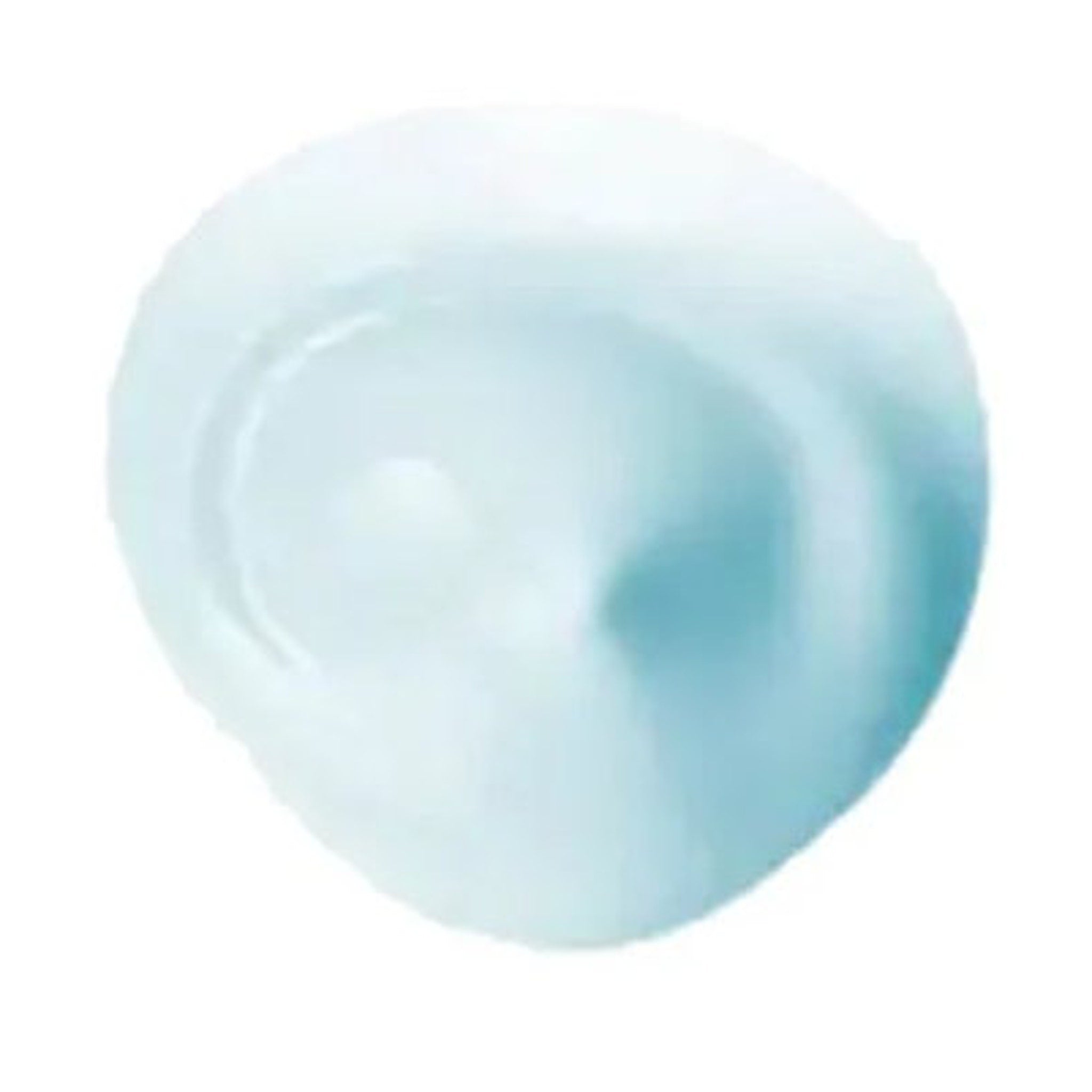 Blue and white swirl texture, smooth and creamy appearance, product sample