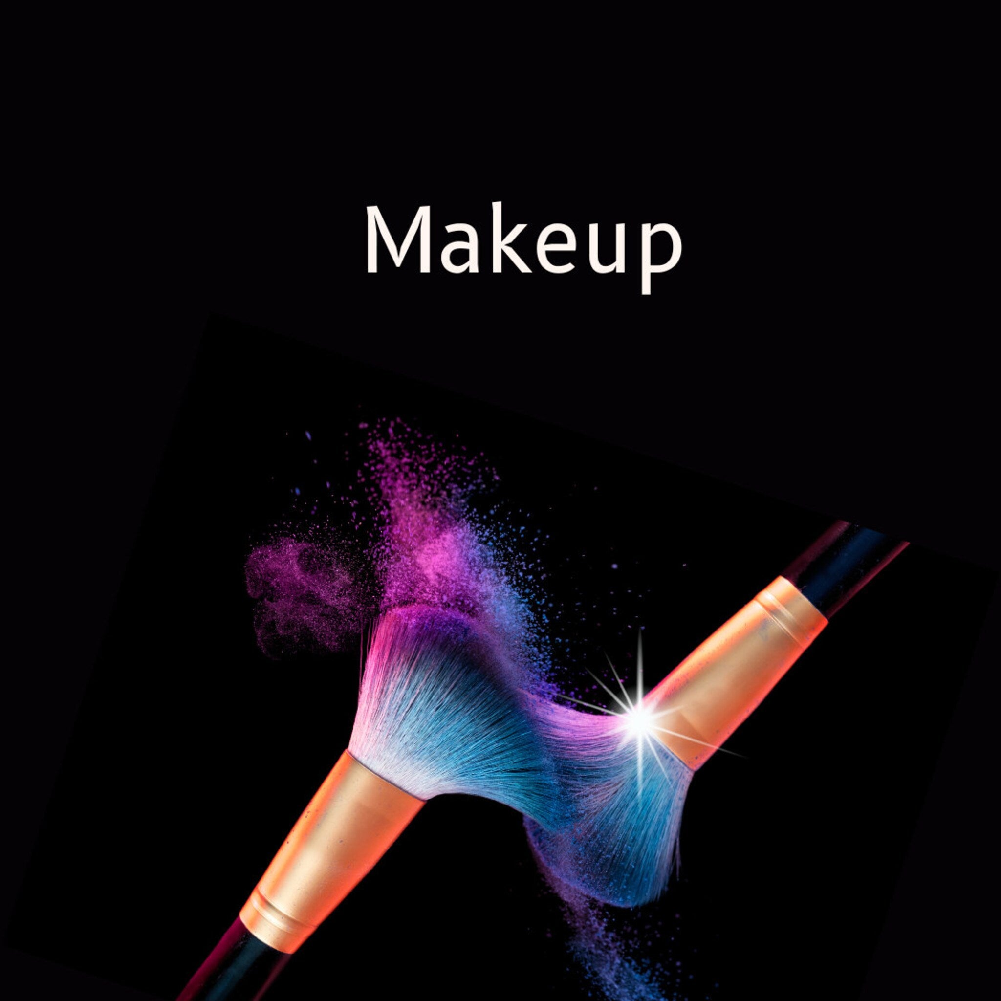 Side view of holographic pink glitter eyeshadow pot showing ultrafine shimmer particles catching light