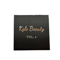Kglo Beauty black box with gold lettering and Vol 1 text