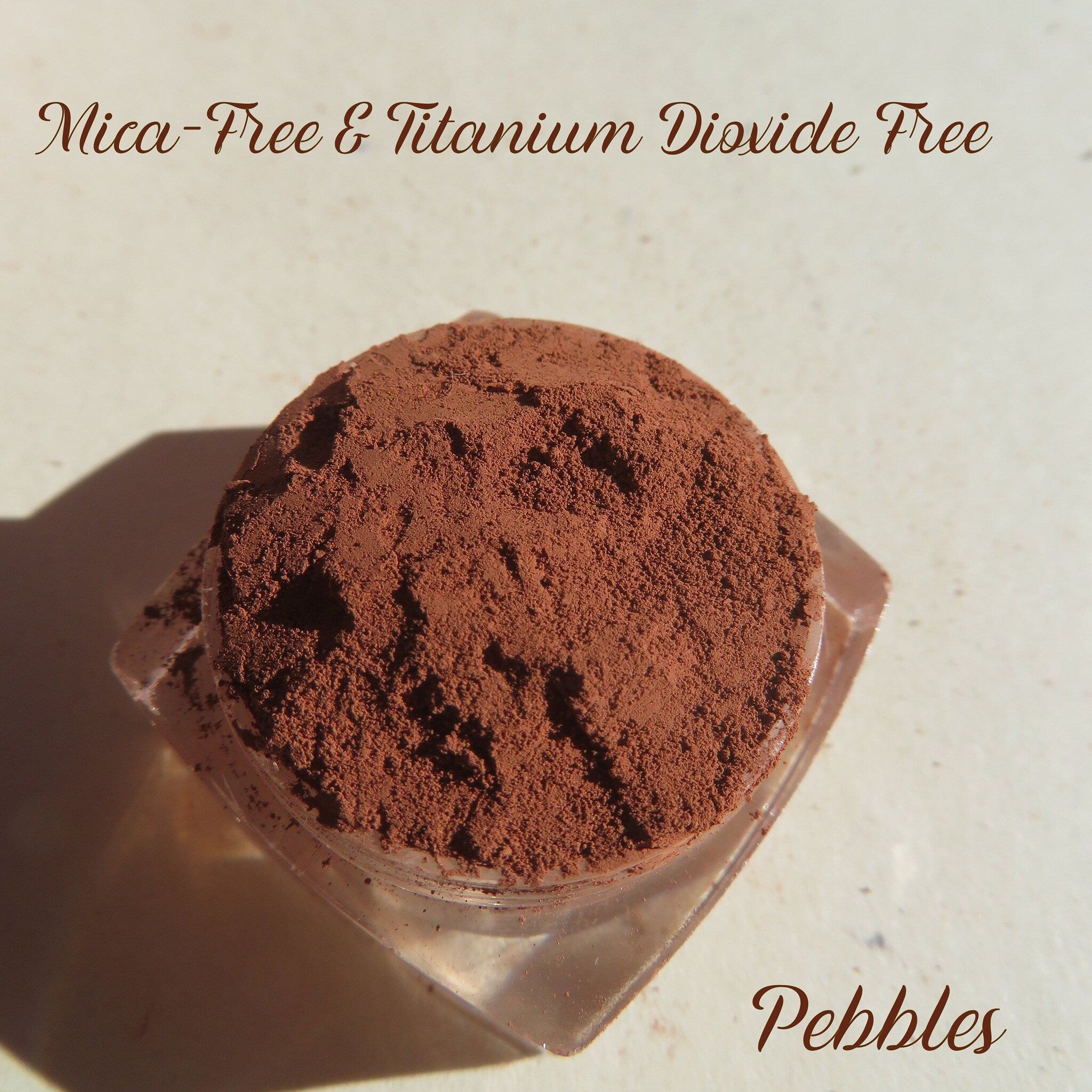 Additional view of Matte Medium Orange Brown Mica Mineral Eye Shadow - Vegan Cruelty-Free Loose Pig