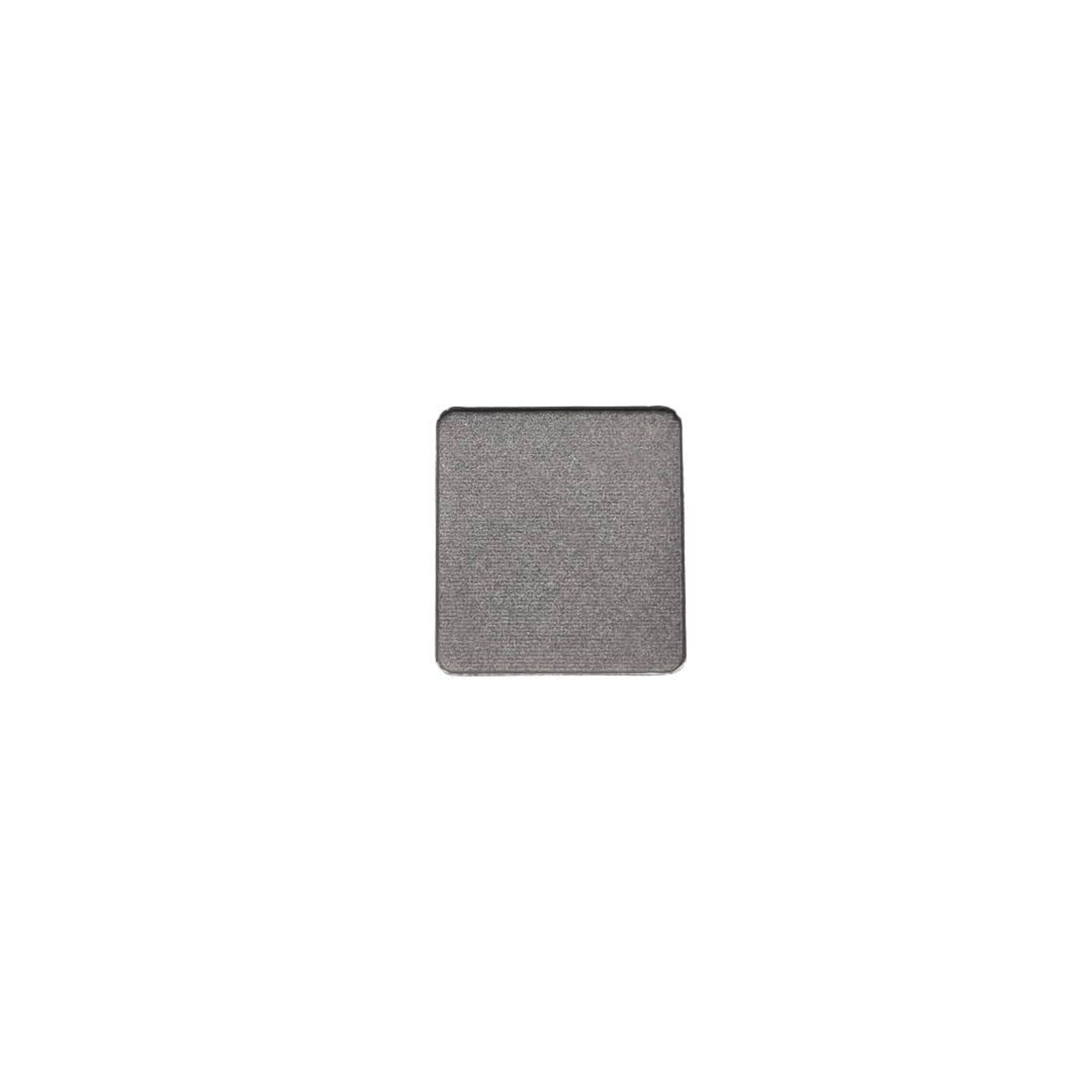 Eyeshadow single in gray with textured surface and square shape