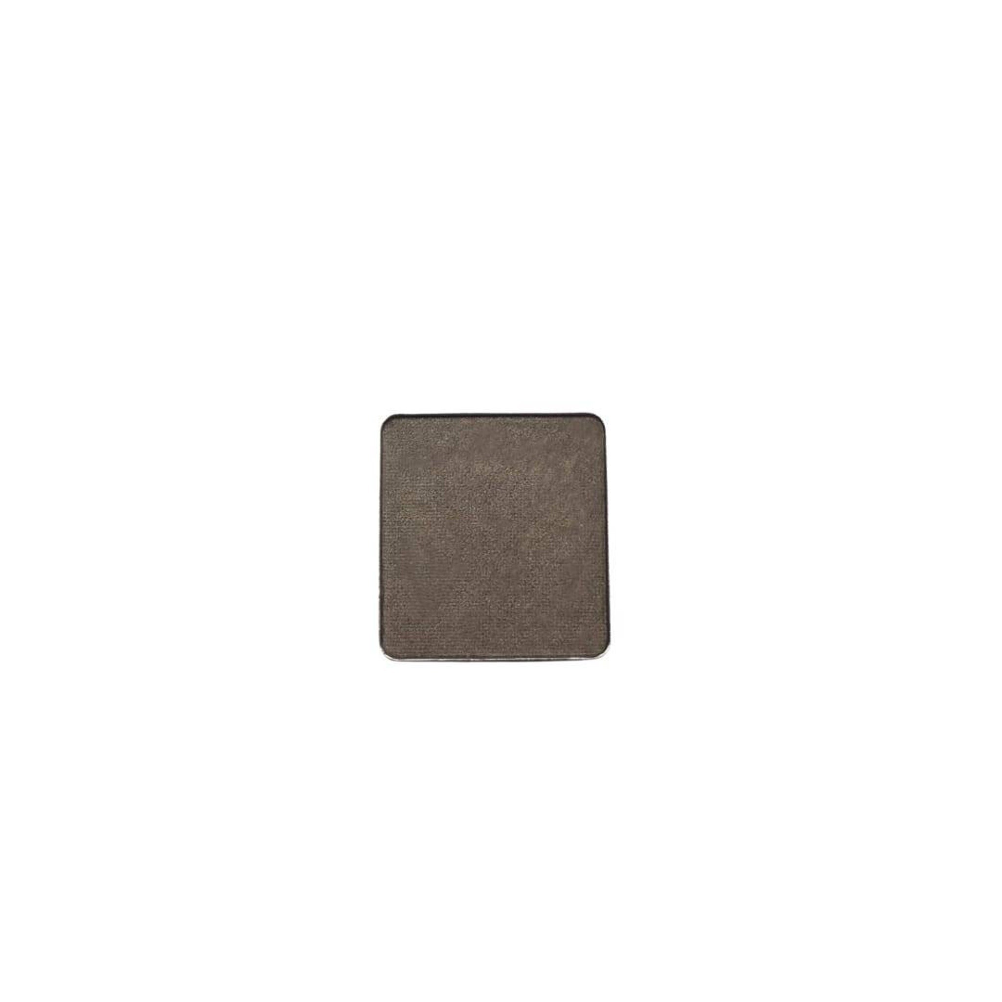 Eyeshadow single in gray, matte finish, square compact for makeup application