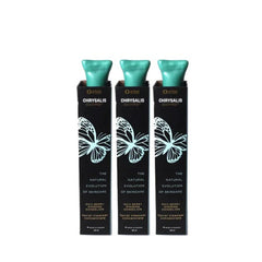 Facial cleanser concentrate with teal dispenser, black packaging, and butterfly design, Oetee brand