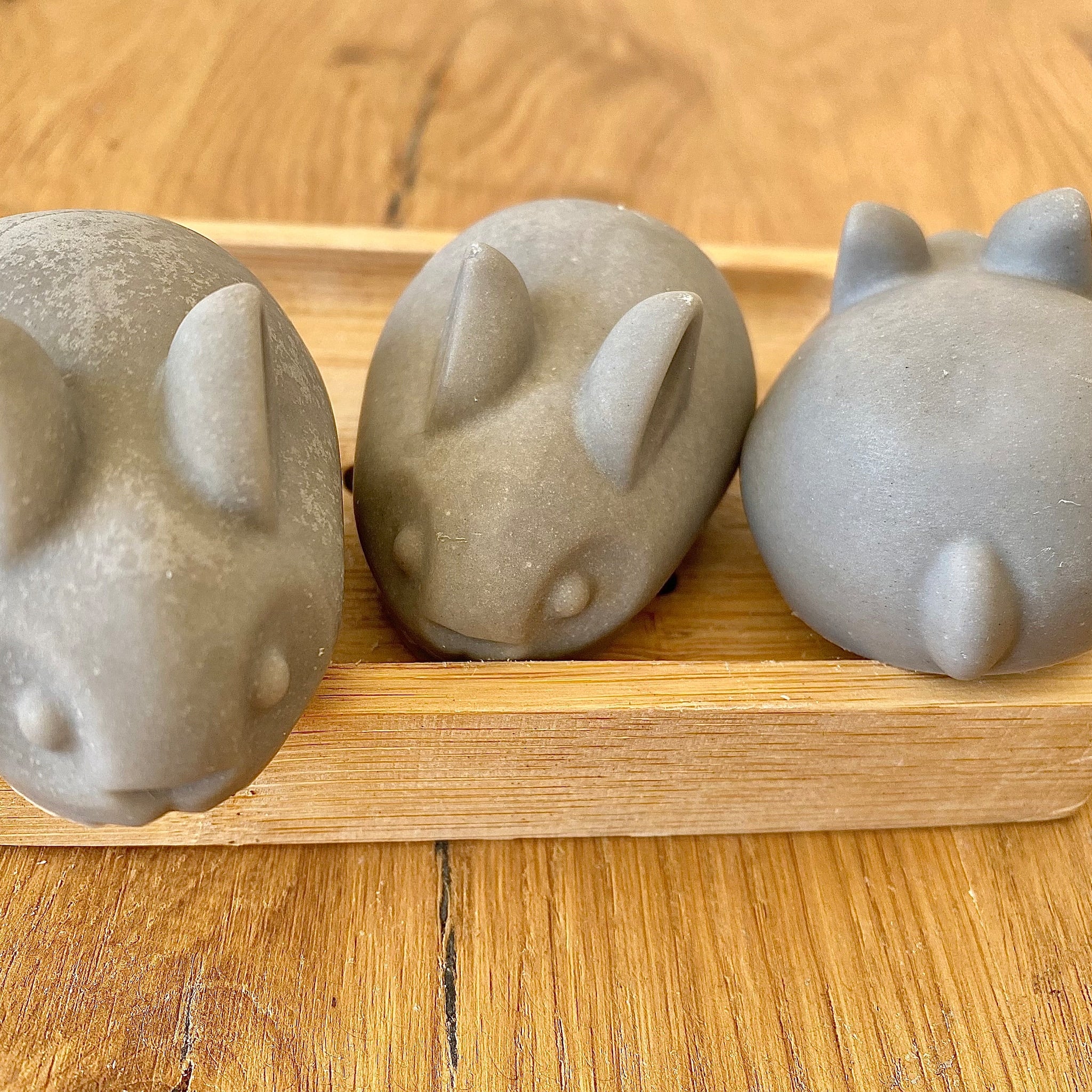Cute Gray Soap Bunny | Easter Guest Soap Gift – Black Bloxie