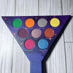 Close-up of On the Rocks Eyeshadow Palette showing rich mineral shades in matte and shimmer finishes with smooth texture