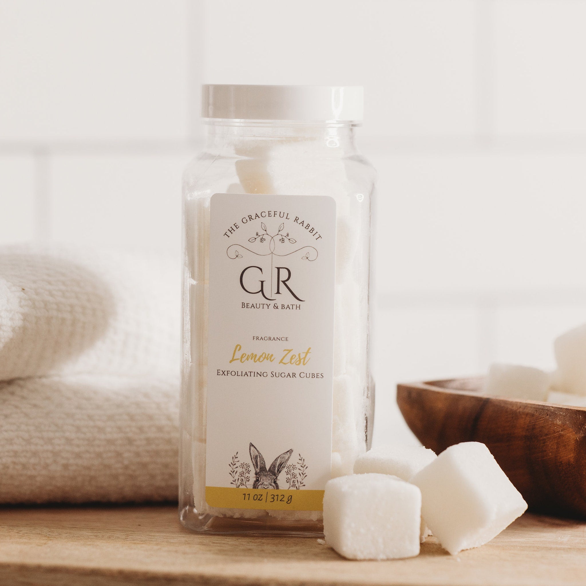 The Graceful Rabbit: Lemon Sugar Cubes - Exfoliate – Black Bloxie