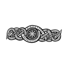 Main product view of Viking Icelandic Waterproof Semi-Permanent Tattoo  1-Week Armband Body Art with