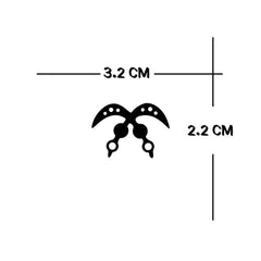 Detailed close-up of African Courage Symbols Semi-Permanent Tattoo  Waterproof Lasts 1-2 Weeks