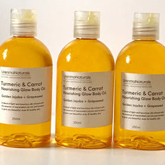 Main product view of Nourishing Glow Body Oil with Turmeric  Carrot