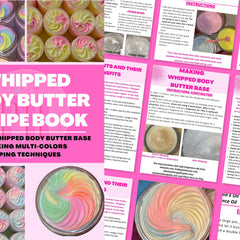 Main product view of Whipped Body Butter Recipe Book How to Make Pipe  Store with Fragrance Oil Tips