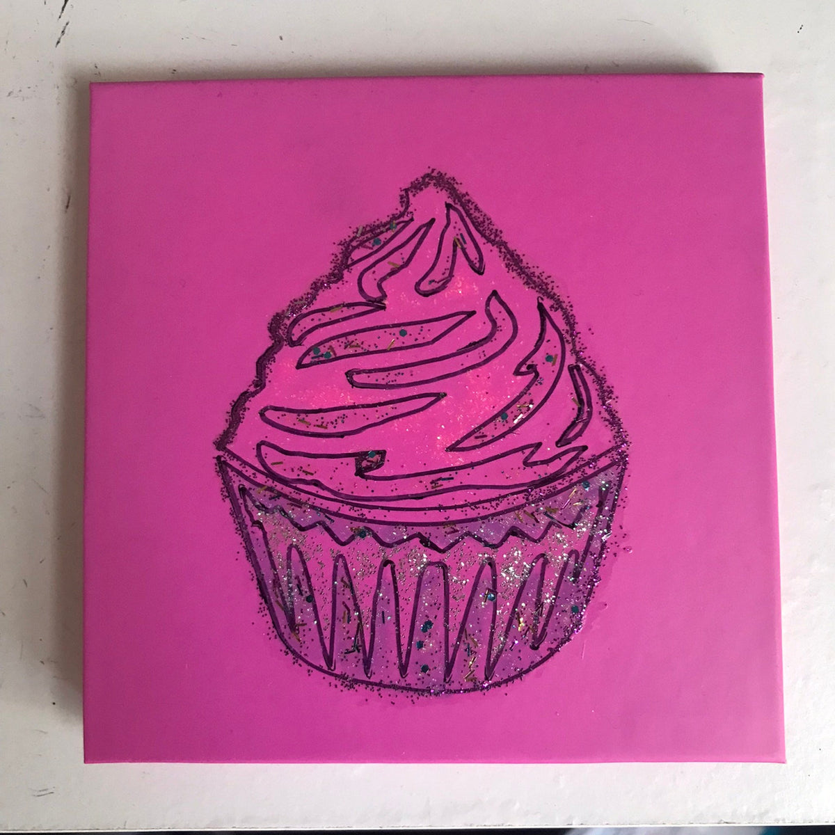 Blatant Beauty Cupcake Eyeshadow Palette featuring six pastel shades in a pink compact with gold lettering