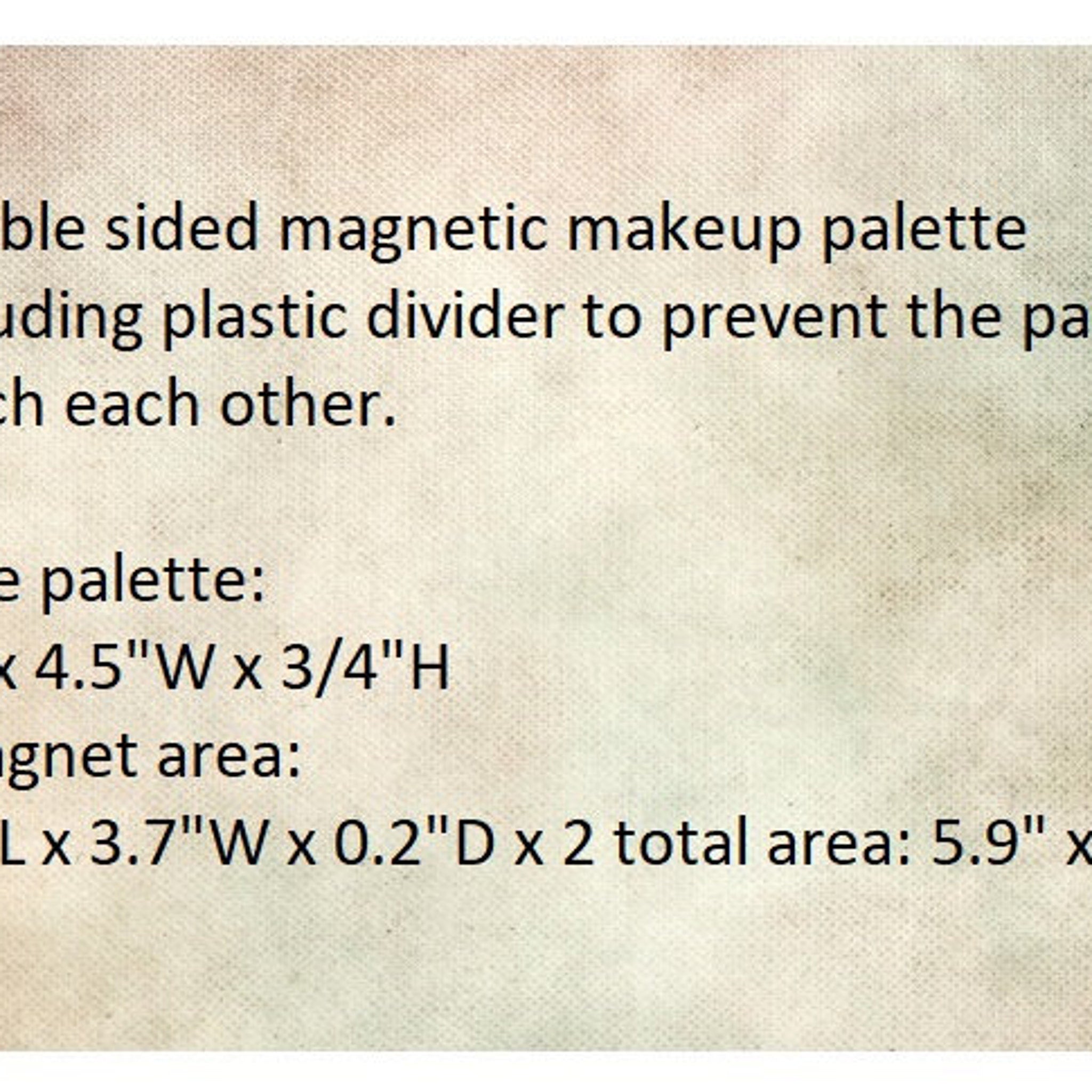 Side view of purple marble eye shadow palette showing magnetic closure and mirrored compact design
