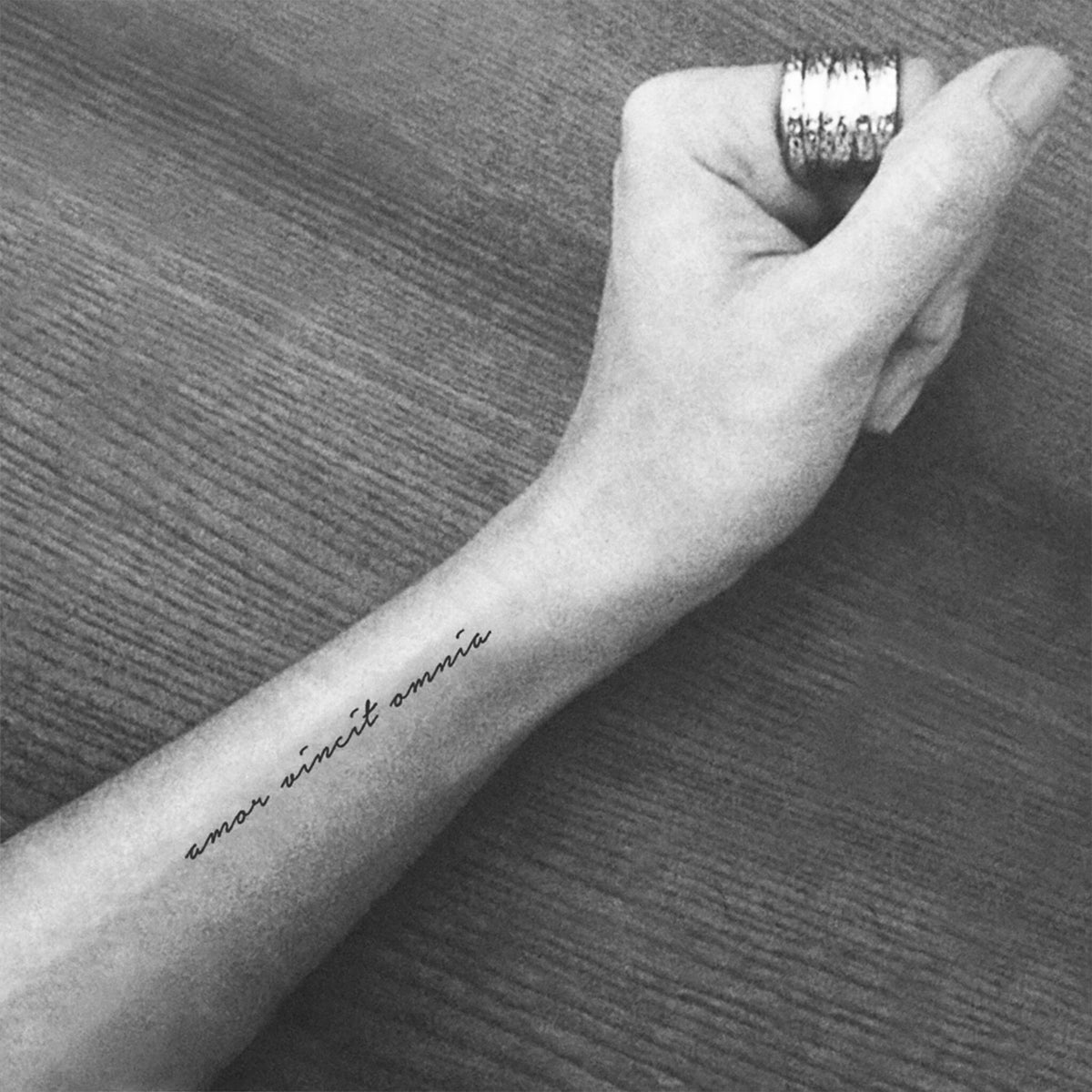 Main product view of Amor Vincit Omnia Skin-Friendly Temporary Tattoos 3-Pack