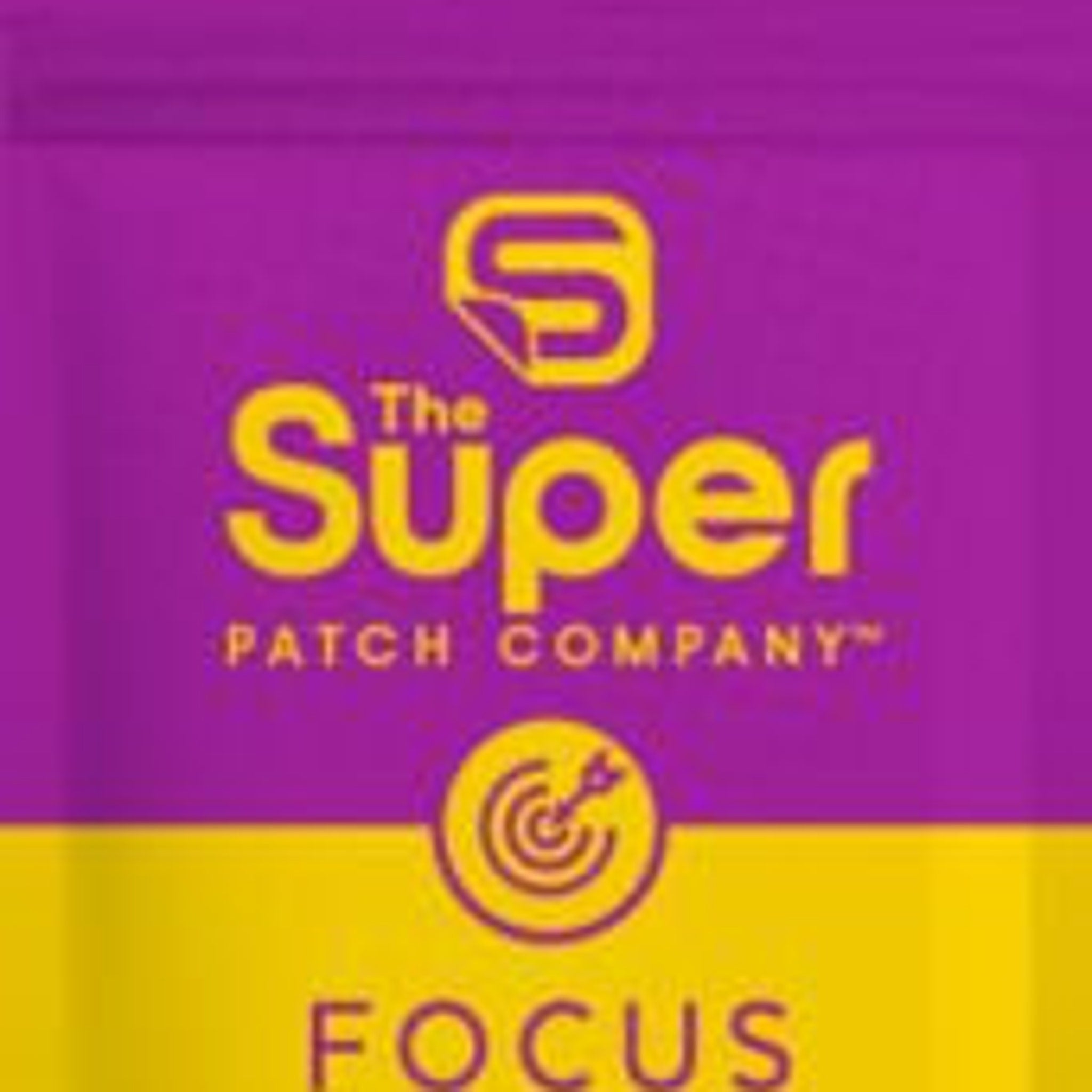 The Super Patch Company logo in yellow and purple with the word "Focus" at the bottom