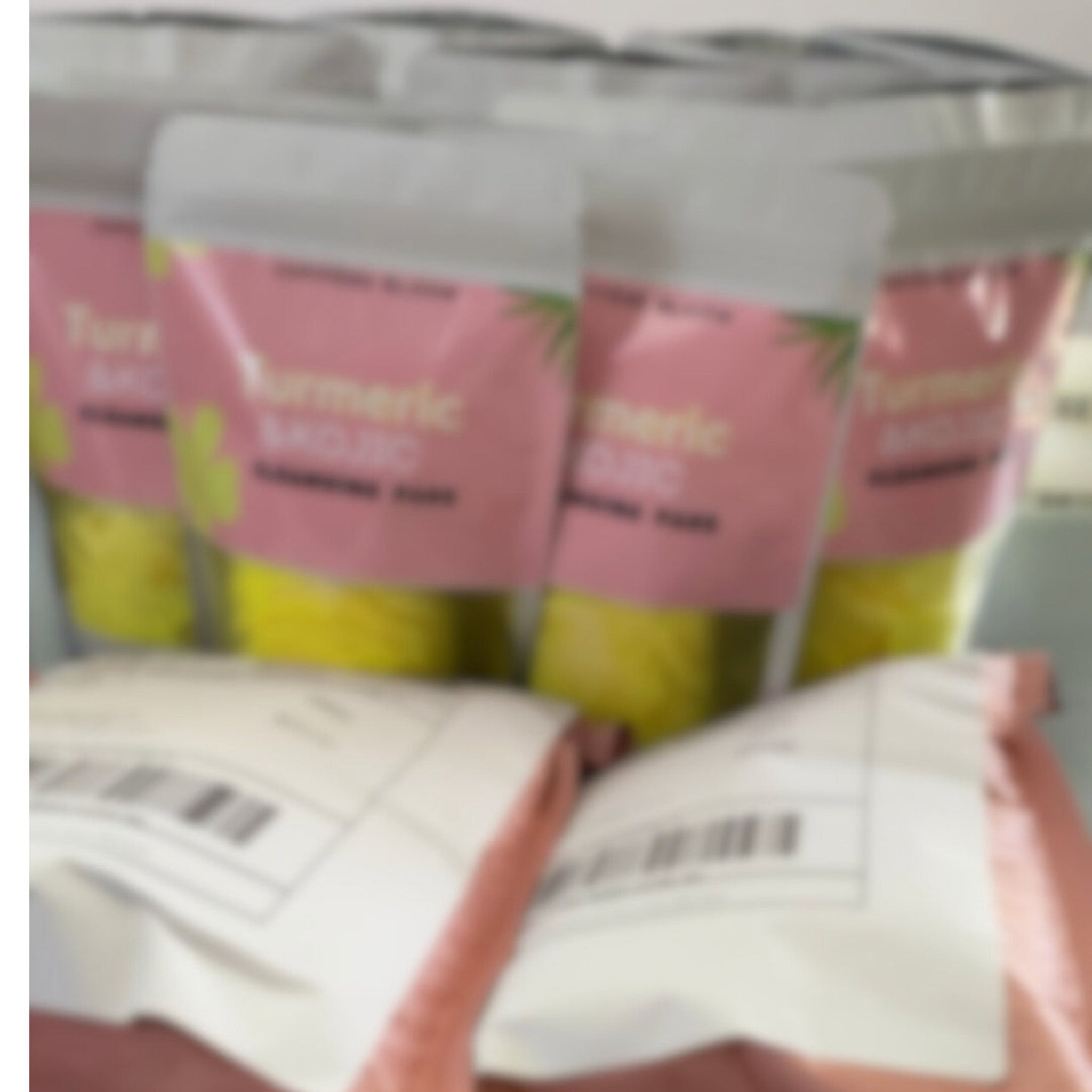 Packaging view of Turmeric  Kojic Acid Cleansing Pads for Dark Spots  Hyperpigmentation