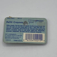 Close-up of Maybelline black eye shadow crayon gliding across eyelid for smooth velvet application