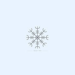 Two sleek black temporary tattoo sheets with intricate Norse rune designs, resting on a clean white surface.