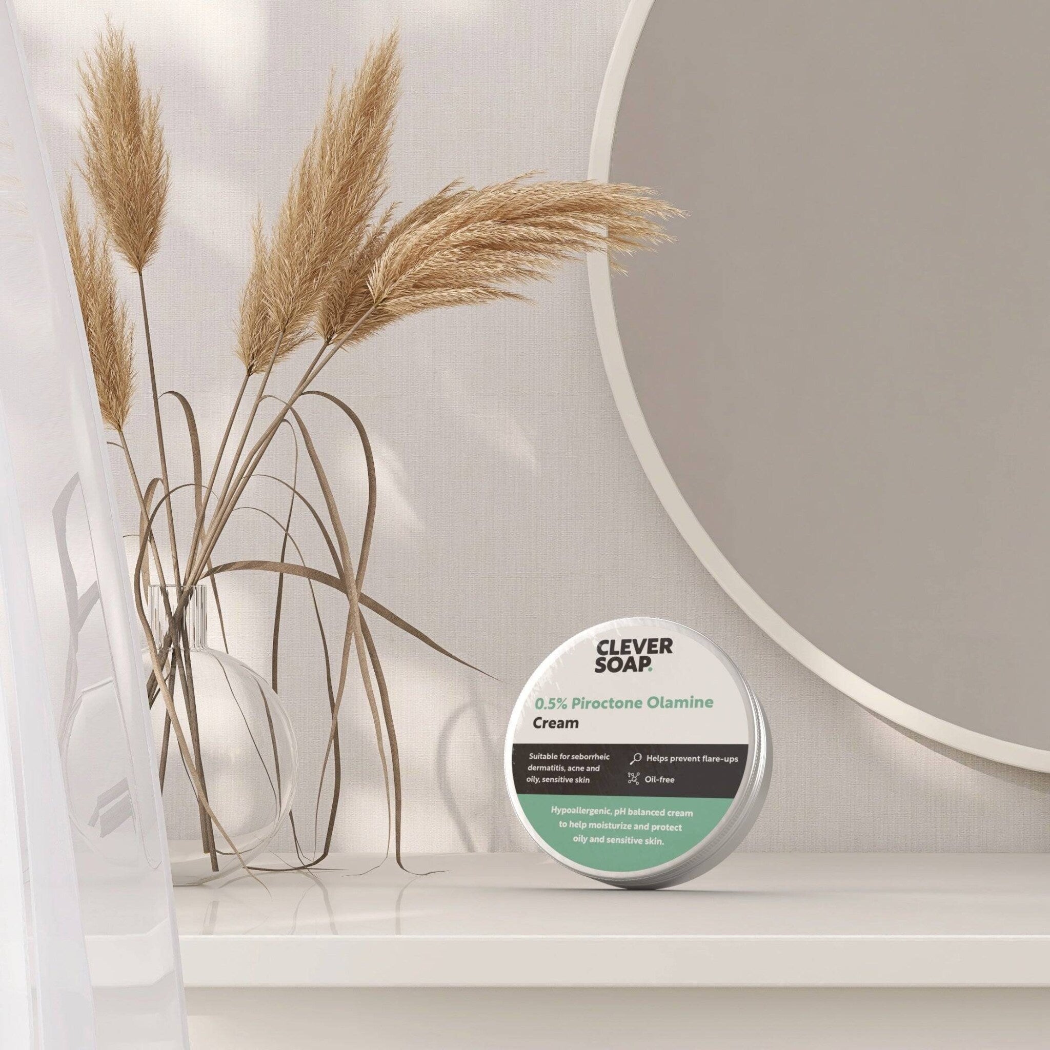 Additional view of Clever Soap Piroctone Olamine Cream for Face  Body  Prevents Flare-Ups