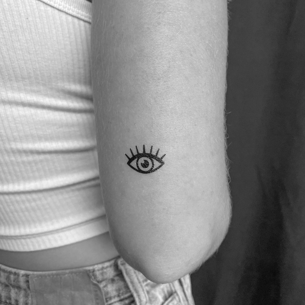 Three sleek black eyeliner pens with fine tips for precise skin accent tattoos, displayed on a clean white background