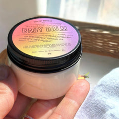 Detailed close-up of Whipped Tallow Baby Balm Cream  Nourishing Skin Care Gift