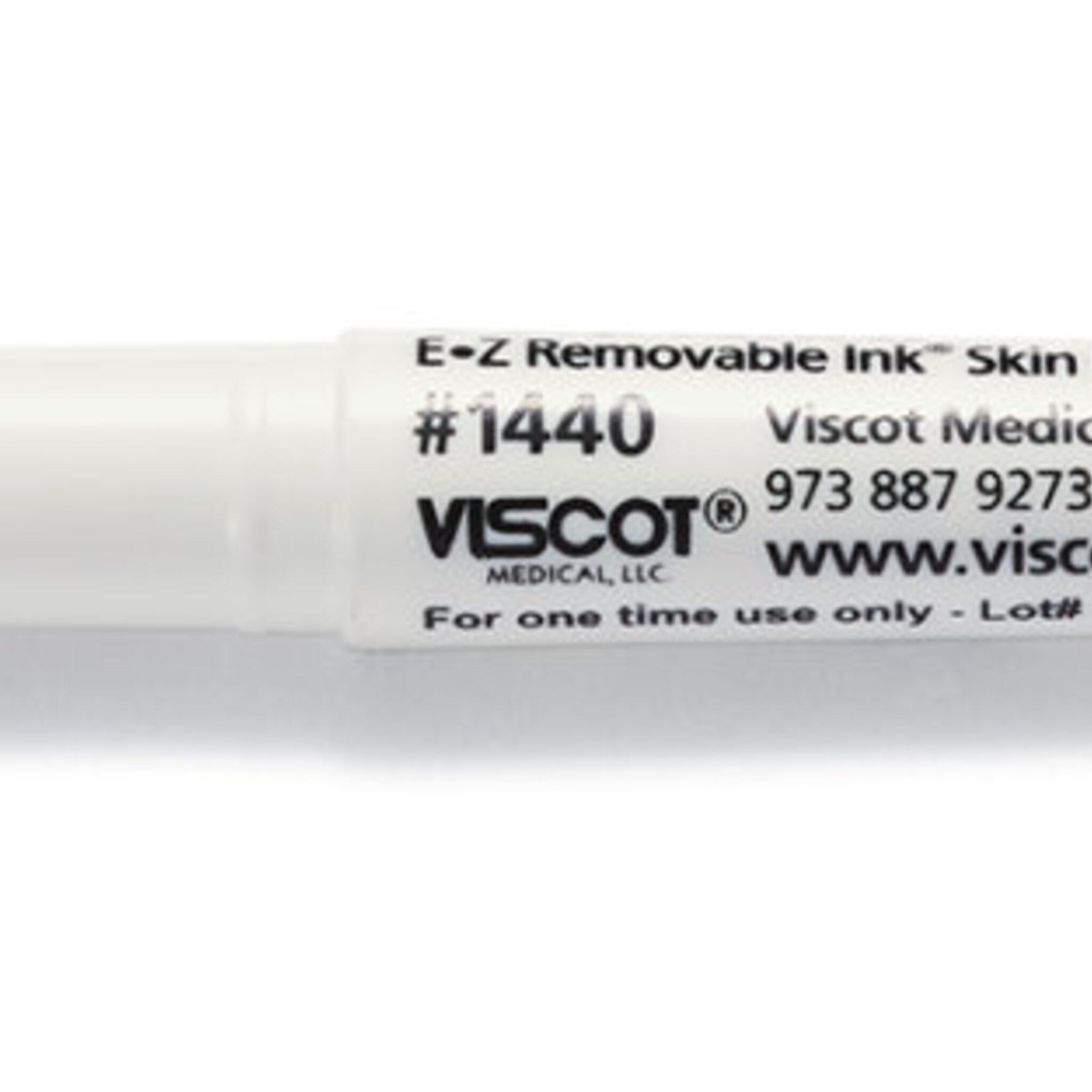 Detailed close-up of VISCOT Skin Scribe White Ink Pen for Tattoo  Piercing Marking